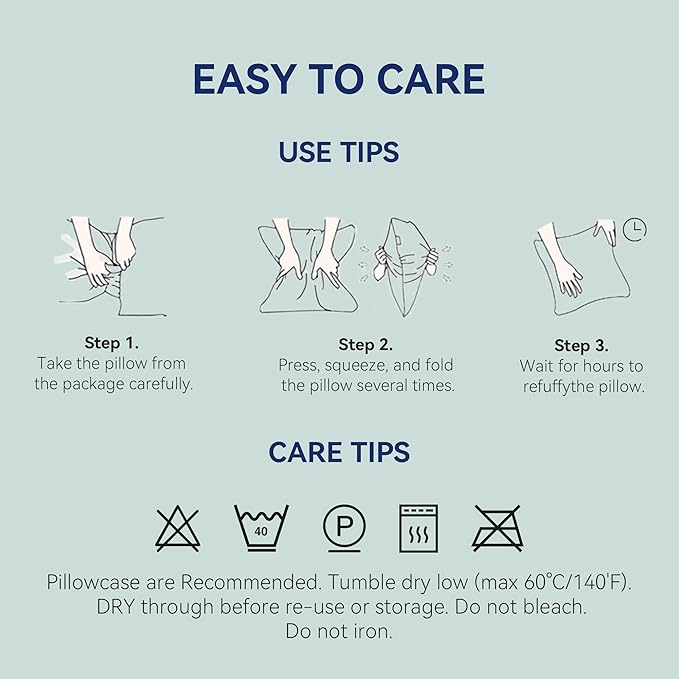 Goose Feather Down Pillows Queen Size Set of 2 - Luxury Soft Feather Down Pillow for Sleeping - Hotel Quality Bed Pillows - Wrapped in Polyester (Solid White, 20x30 Inches)