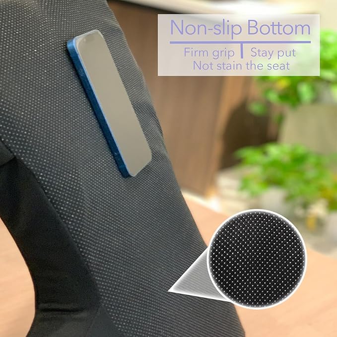 Back Support for Office Chair - Ergonomic Memory Foam Lumbar Pillow and Back Pillow for Back Pain Relief, Ideal Lumbar Support Pillow for Office Chair and Car, Black Back Support Pillow