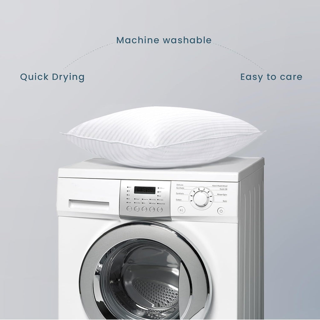 Threadmill Bed Pillows Queen Size Set of 2 | Soft Down Alternative Cooling Bed Pillow for Sleeping | Soft Pillows for Bed | 20x30 Hotel Pillow, Queen Pillows 2 Pack for Back, Stomach or Side Sleepers