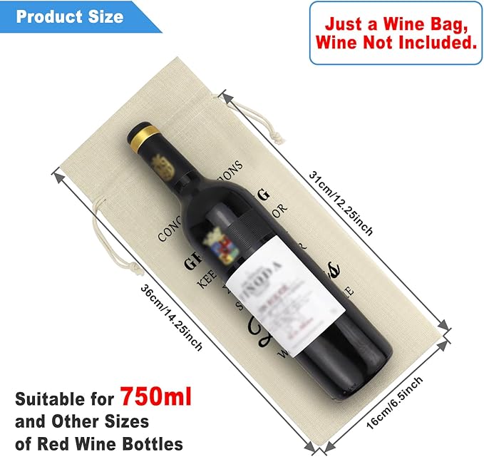 2024 Graduation Gift Inspirational Gifts for Her Him Wine Bag Graduation Gift for Son Daughter Brother Sister Friend Congratulation Gift University College Middle School Graduate Wine Bottle Bag Gift