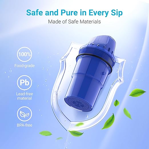 3 Packs Pitcher Water Filter Replacement for All PUR®, PUR® Plus Pitcher and Dispenser Filtration Systems, CRF950Z, PPF951K™, PPF900Z™, NSF Certified, AQUA CREST