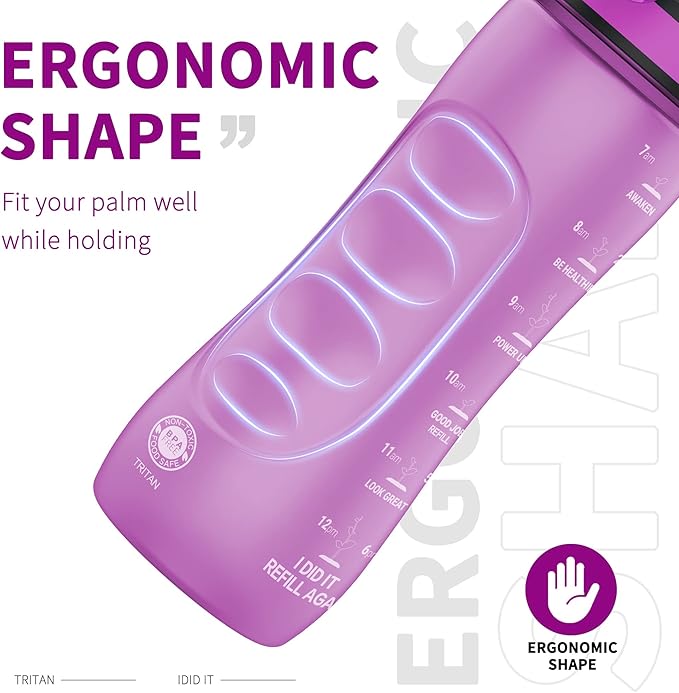 25oz Kids Sports Water Bottles for School with Spout Lid (Purple)