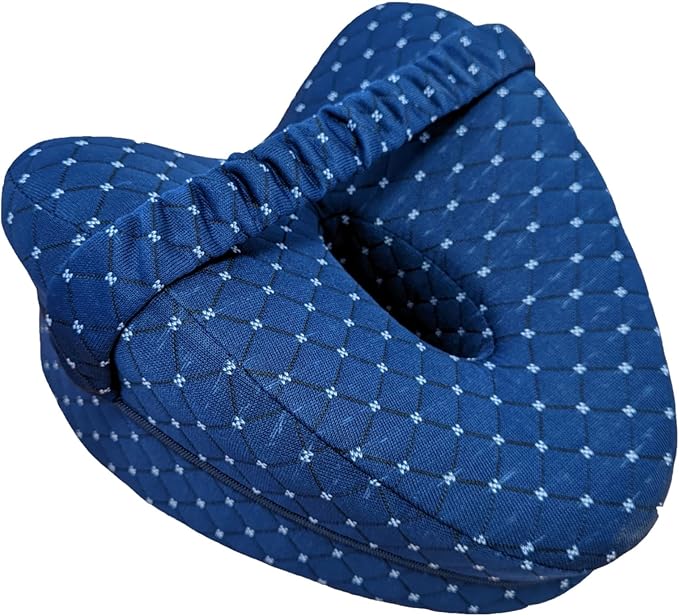 Leg & Knee Memory Foam Support Pillow for Side Sleepers,Soothing Relief for Sciatica Relieves Hip Back Pain,Removable and Washable (Navy Blue)