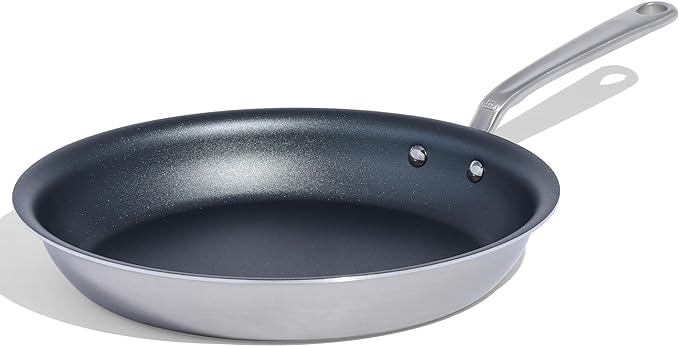 Made In Cookware - ProCoat 12" Non Stick Frying Pan (Graphite) - 5 Ply Stainless Clad Nonstick - Professional Cookware - Crafted in USA - Induction Compatible