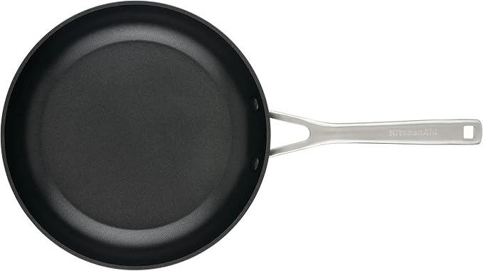 KitchenAid Hard Anodized Induction Nonstick Frying Pans/Skillet Set, 3 Piece - Matte Black