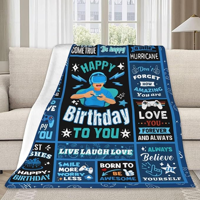 Birthday Gifts, Teen Boy Gifts Cool Stuff for Boys, Gifts for Teen Boys, Teen Gifts Kids Blanket 40x50in Teenage Boy Gifts, Kids Gifts for Teens, Teen Boys Gift Ideas, for Kids