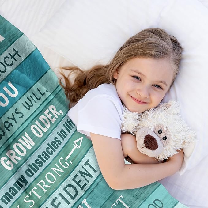 Granddaughter Gifts from Grandma, Granddaughter Gifts, Granddaughter Blanket Throws, Graduation Gifts for Granddaughter Birthday Christmas Valentine 60" X 50"