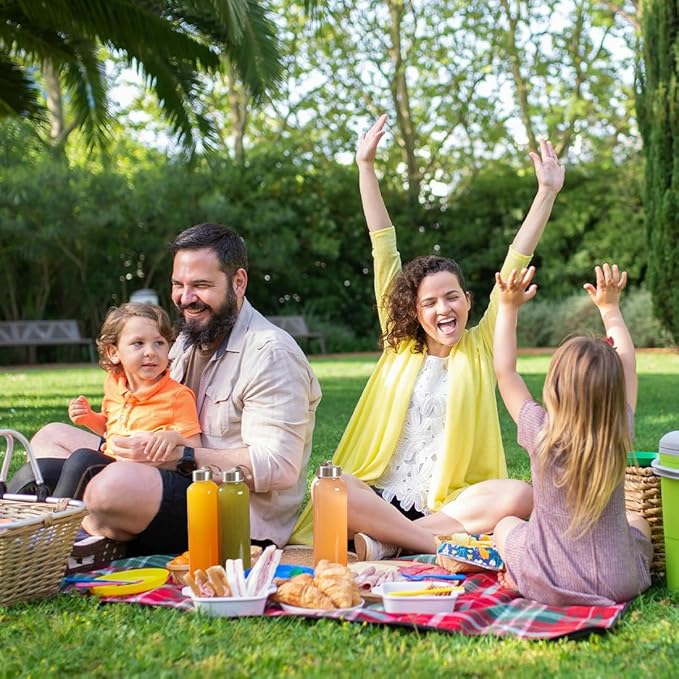 27 Oz Water Bottle Clear Plastic bottles Reusable Leak-Proof Seal Bottle with Stainless Steel Lids and Cleaning Brush for Fitness,Sports,Travel (8)