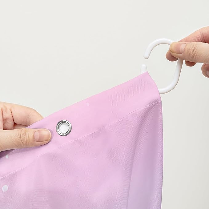 AILONEN Kawaii Sea Turtle Shower Curtain,Tie Die Ocean Animal Themed Bath Curtain Cloth Fabric Bathroom 48" W*72" H Inch,12 Pack Hooks for Kids,Sea Animal with Treasure Box Bathroom Curtain