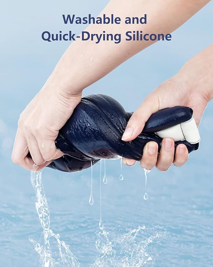 Neck Brace for Pain Relief - Washable Cervical Collar for Neck Pain and Support, Soft Cervicorrect, Suitable for Traveling, Working, Sleeping and Using Phone (Dark Blue, 2.76 inch Height)