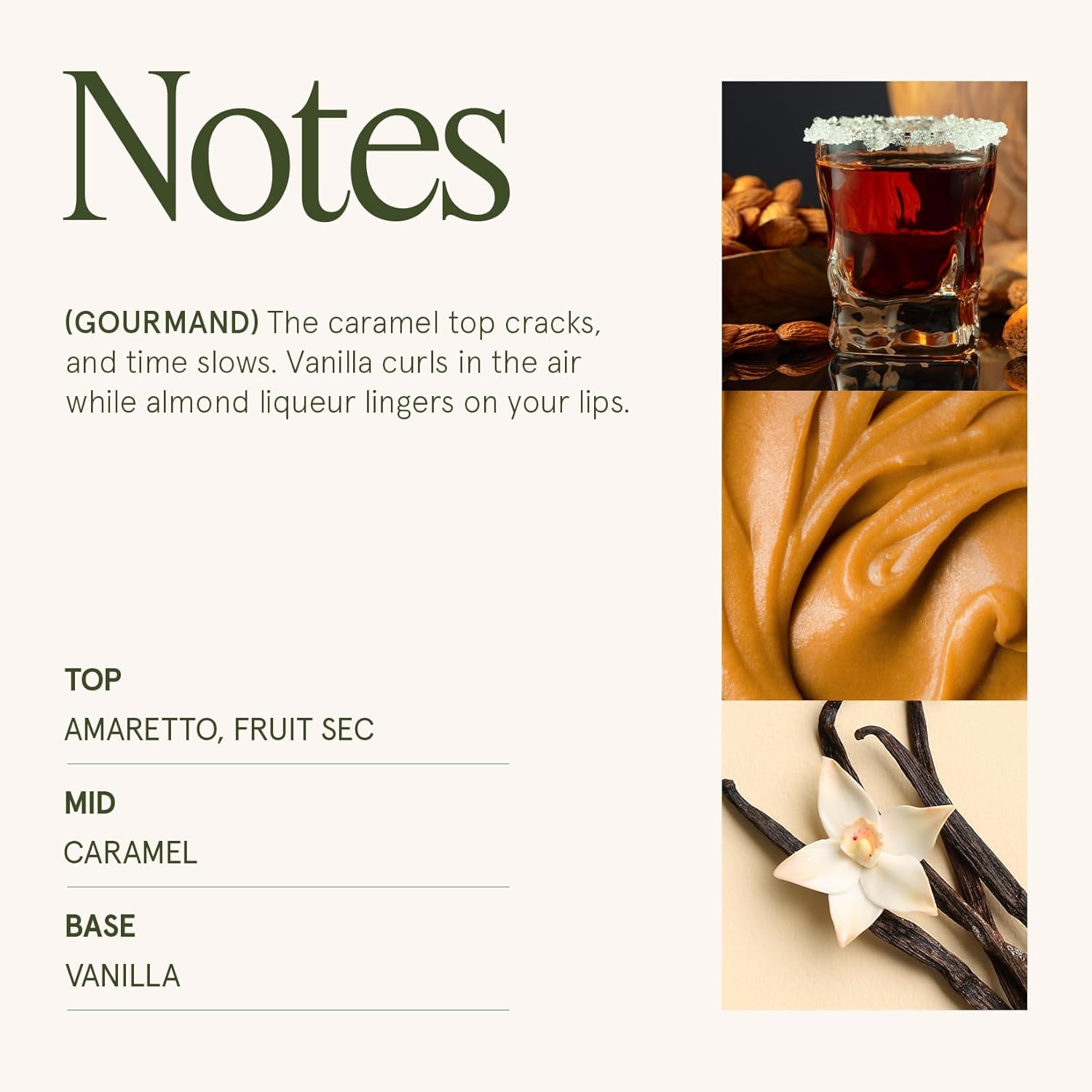 LA JOLIE MUSE Fall Candle | Amaretto Crème Brûlée – Almond Liqueur, Dry Fruit & Caramel | 19 oz Wooden Wick Candle | 90 Hours Clean Burn | Luxury Candles for Self-Care & Gifting