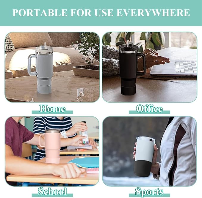 2 PCS Silicone Protective Boot for Yeti Rambler 20oz/25oz/30oz/35oz Tumbler, Anti-Slip Protective Silicone Water Bottle Bottom Boot Sleeve Cover for Yeti Tumbler [Pink+Transparent]