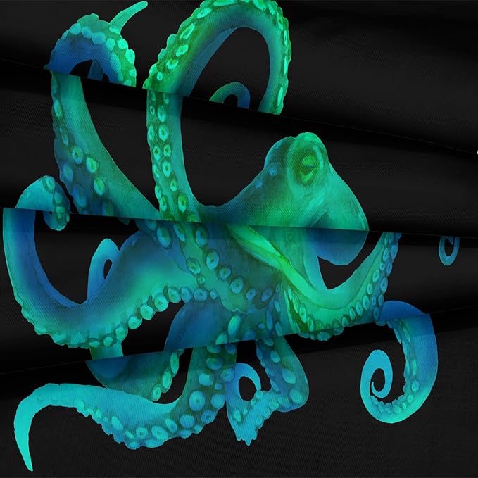 Bedbay Octopus Comforter Set Queen Size Ocean Animal Comforter Set for Kids Teens Sea Marine Themed Octopus Bedding Tentacles Pattern Queen Bedding Set(Octopus,Queen)