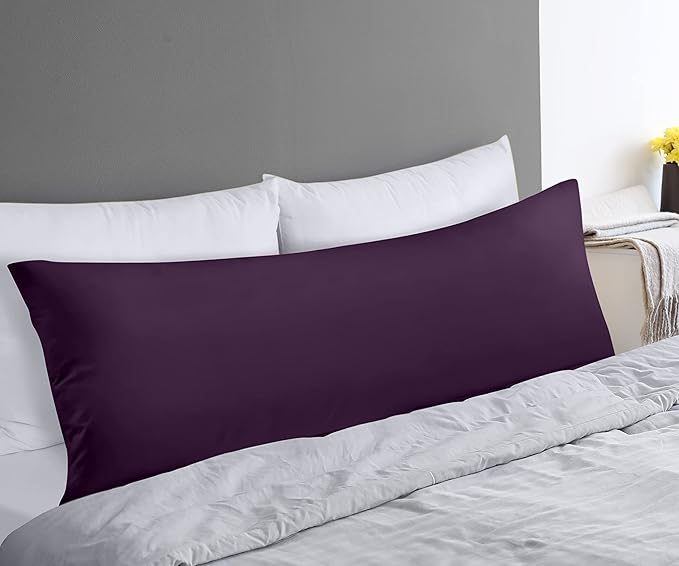 Utopia Bedding Full Body Pillow for Adults (Purple, 20 x 54 Inch, Pack of 06) Long Pillow for Sleeping, Large Pillow Insert for Side Sleepers