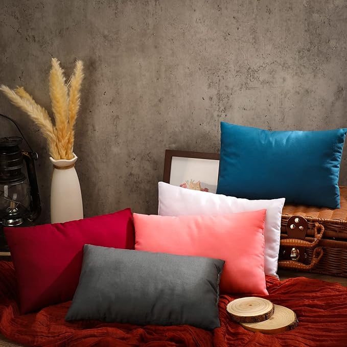 Wesiti 5 Pcs Mini Travel Pillow Small Pillow for Sleeping 11 x 7 x 2.4 inch Small Throw Pillows Tiny Camping Pillow Kids Baby Infant Neck Nap Pillow for Sleeping Traveling Supplies