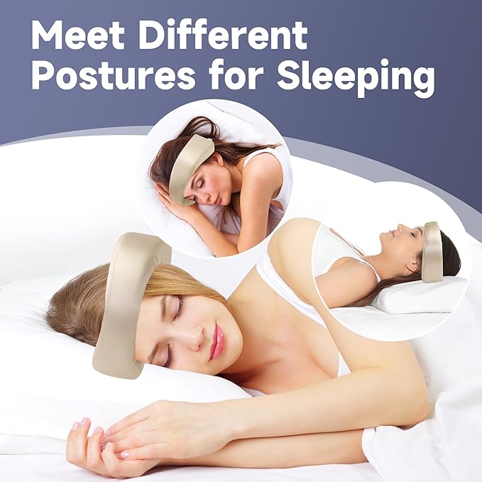 MABOZOO Satin Beauty Pillow, Soft Side Sleeper Pillow for Reduce Neck Discomfort, Flawless Face Pillow Side Back Stomach Sleeper Pillow for Protecting Your Skin