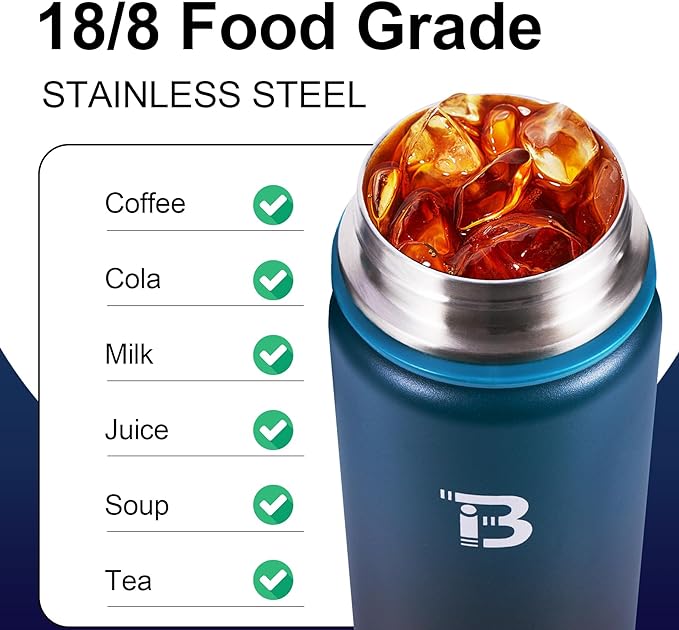 32oz Insulated Water Bottle with Straw Lid & Spout Lid & Paracord Handle, Stainless Steel Water Bottle Wide Mouth, Double Wall for Women Men Gym Fitness Outdoor