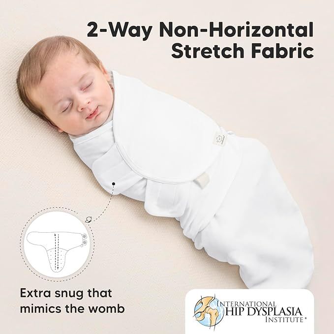 3-Pack Organic Baby Swaddle Sleep Sacks - Newborn Swaddle Sack, Ergonomic Baby Swaddles 0-3 Months, Swaddles for Newborns, Baby Sleep Sack, Baby Swaddle Blanket Wrap, Baby Essentials (Candy)
