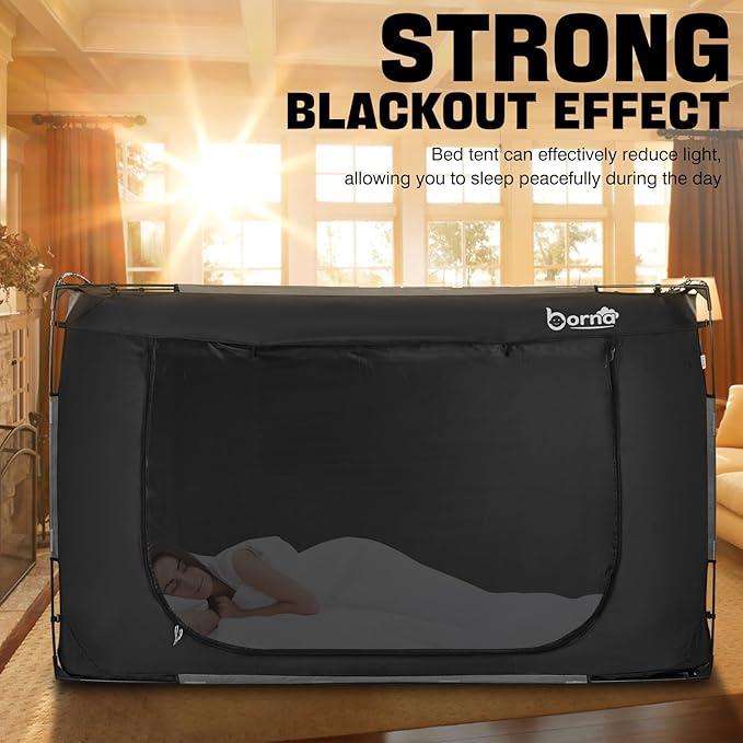 BORNA Bed Tent Bed Canopy Large Size (Mattress Not Included)