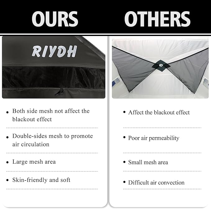 Bed Tent Bed Canopy Breathable 100% for Adult and Kids Light Reduction Sleeping Dream Tents Indoor Portable Big Space with String Light 3 Doors Twin Full Queen King Size