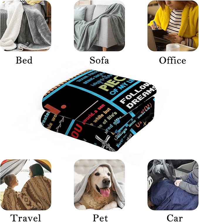 Gamer Gifts for Teenage Boys, 50x60 Inch Gamer Blanket Video Game Gifts Gaming Blanket for Son Cozy Throw Blanket Gamer Room Decor Gamer Gifts for Boys 8-12 Son Blanket from Dad Mom