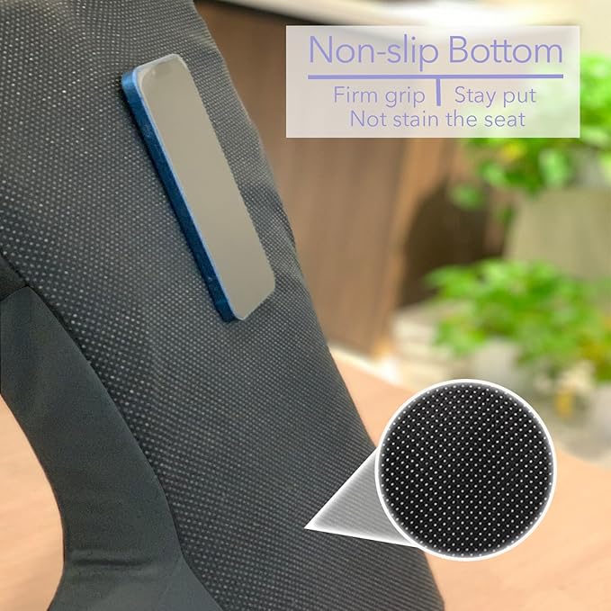 Back Support for Office Chair - Ergonomic Memory Foam Lumbar Pillow and Back Pillow for Back Pain Relief, Ideal Lumbar Support Pillow for Office Chair and Car, Gray Back Support Pillow