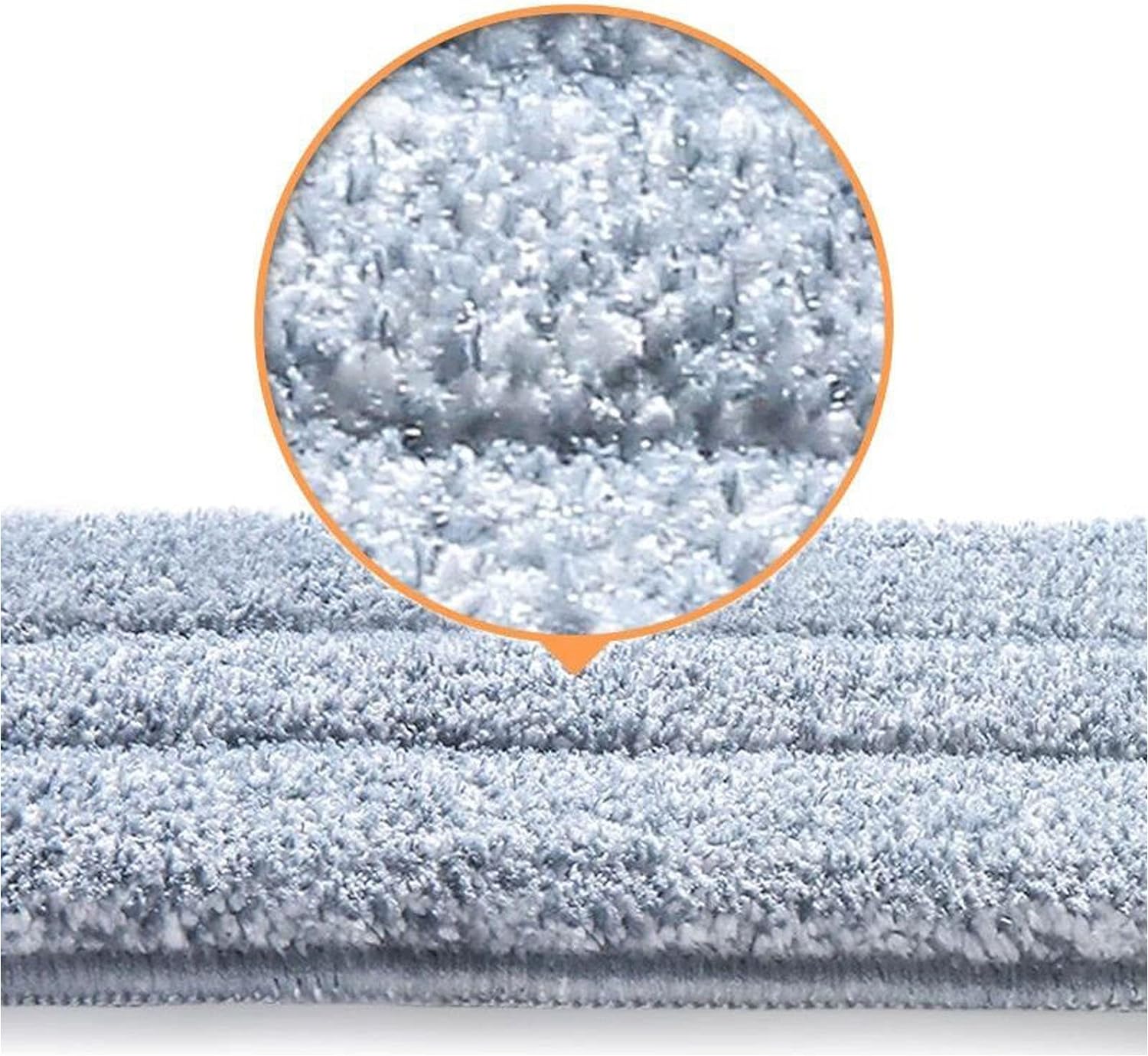 10 Pack 13 * 4.9" Generic Mop Pads Mop Head Refill Washable Wet/Dry Mops Flat Compatible with Most 11-13" Hook and Loop (Velcro) Flat Mops.System Floor Care System (10 Pack 13 * 4.9")