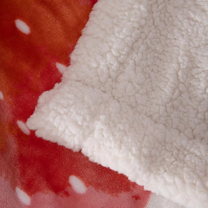 COSUSKET Throw Blanket for Kids Sherpa 50×60 inches, Strawberry Fruit Blankets, Super Soft Fuzzy Plush Flannel Blanket Boys Girls Gifts