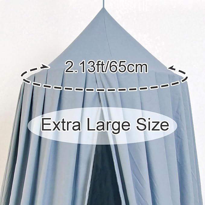 Upgrade Version of Canopy for Kids Bed, Extra Large Canopy for Girls Room Decoration Princess Castle Play Tent Hanging House, Dreamy Canopy for Children Room Reading Nook Canopies