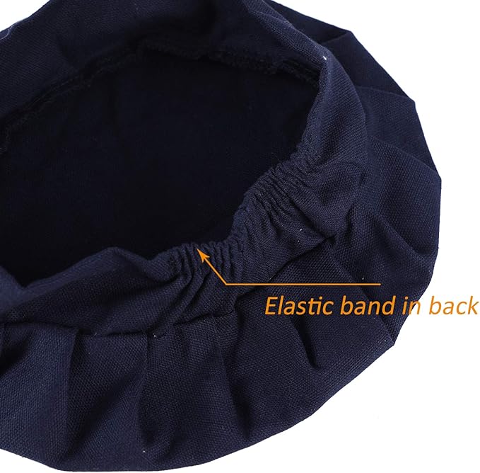 Kids Apron and Chef Hat Set-Adjustable Child Apron for Boys and Girls for Cooking Baking Dark Blue