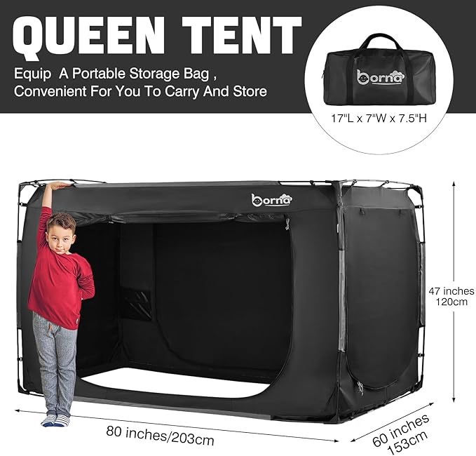 BORNA Bed Tent Bed Canopy Large Size (Mattress Not Included)