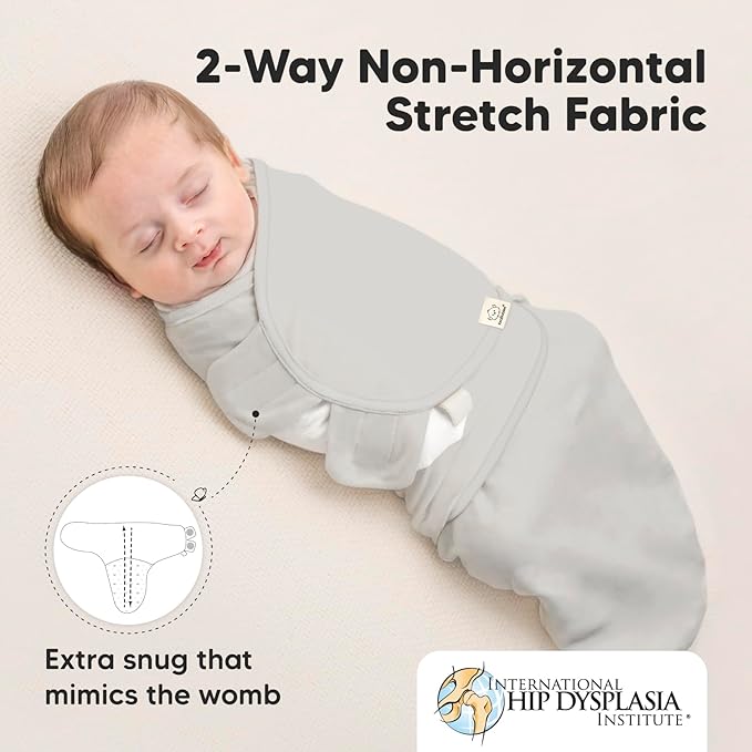 3-Pack Organic Baby Swaddle Sleep Sacks - Newborn Swaddle Sack, Ergonomic Baby Swaddles 0-6 Months, Swaddles for Newborns, Baby Sleep Sack, Baby Swaddle Blanket Wrap, Baby Essentials (Sage, L)