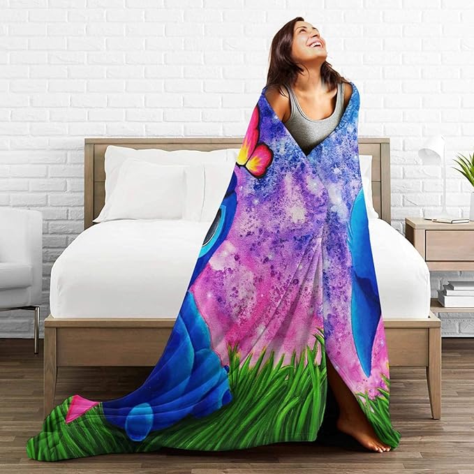 Cartoon Blanket Throw Super Soft Cover Flannel Cozy for Kids Girls Sofa Bedding Living Room Decor (50""x40""), Style-1, Flzz-1