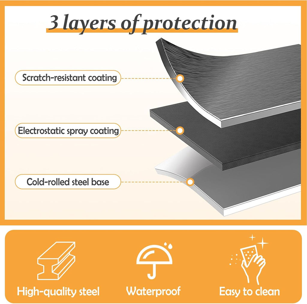 White Pantry Storage Cabinet,71" Kitchen Pantry with Doors and 4 Adjustable Shelves, Metal Storage Cabinet, for Office, Home, Garage, School