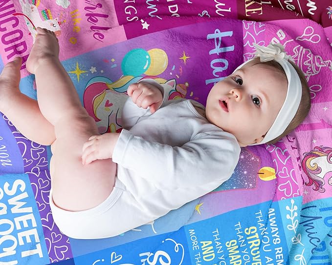2 Year Old Girl Birthday Gift Blanket, Gifts For 2 Year Old Girls, 2 Year Old Girl Gifts, Two Year Old Girl Birthday Gifts, 2nd Birthday Decorations Girl Gifts, Two Year Old Girl Gifts 50"X40"