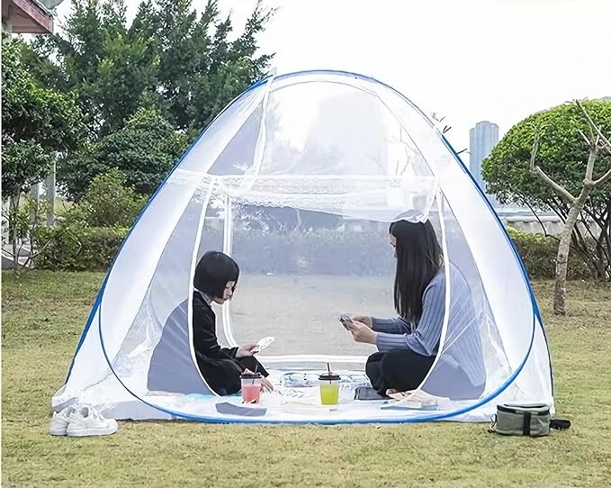 Mosquito Net for Bed, Pop Up Camping Mosquito Net Portable Travel Mosquito Net Tent, Folded Size 17 inch Double Entry Bed Canopy for King Queen Size Bed (Folded 17 Inch, 71"x79"x59")