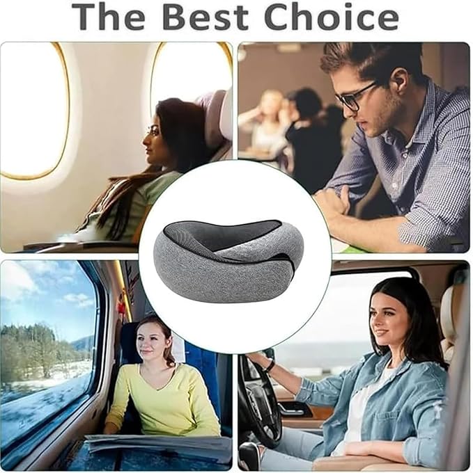 Travel Pillows for Airplanes,2024 New Travel Pillow,Travel Neck Pillow Neck Pillow Airplane Memory Foam Travel Pillow Neck Pillow for Traveling Suitable for Airplanes,Offices and Cars（Black）