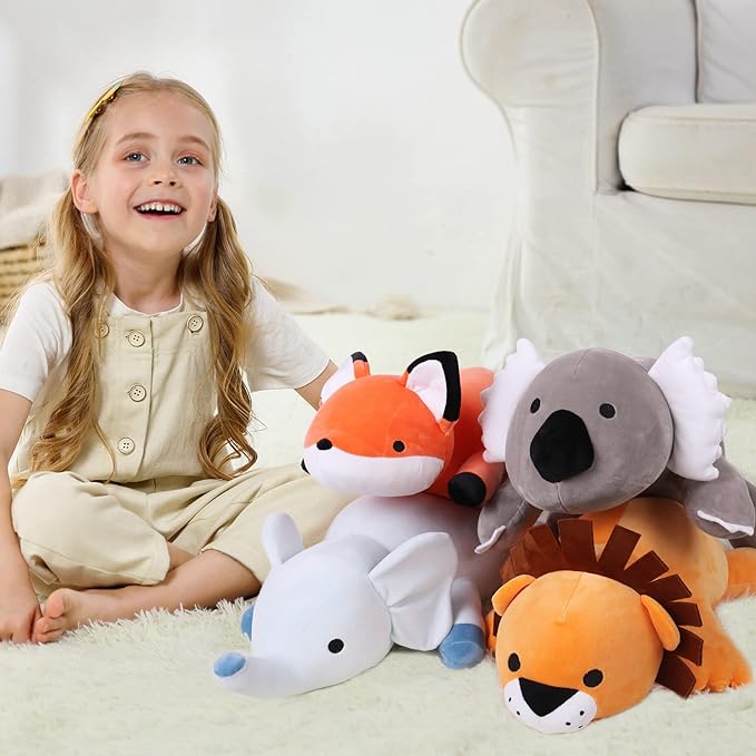 24" 4.2lbs Koala Weighted Stuffed Animals,Cute Cuddle Plushie Toy Weighted Koala Plush Throw Pillow for Children Kids Adults(Koala)