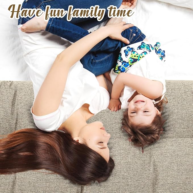 Wenqik Wedge Pillow Triangular Dorm Headboard Bed Rest Reading Backrest Back Support Long Bolster Pillow with Removable Cover for Dorm Room Supplies(Khaki Gray,Queen (59 x 20 x 8 Inch))