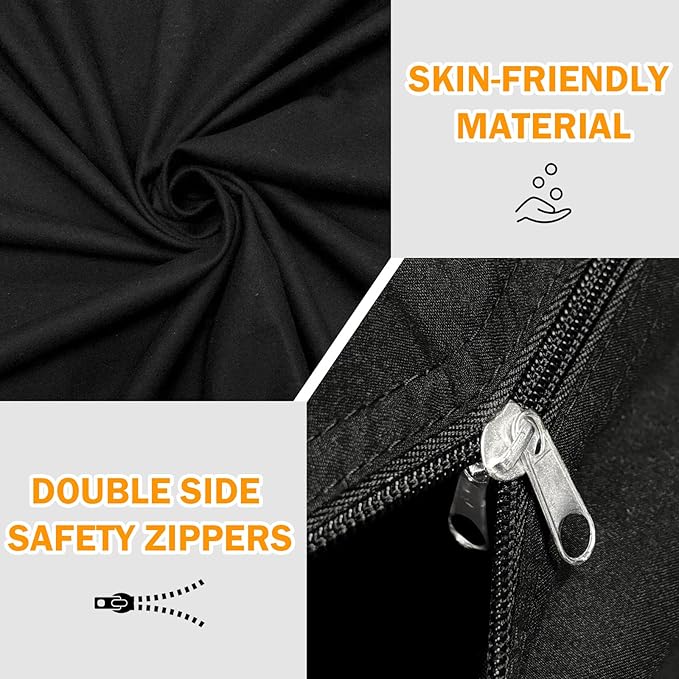 Bed Tent - Portable Indoor Privacy Dream Tents Bed Canopy for Kids and Adults, 80% Blackout Sleeping Tents for Bed, Breathable Privacy Space with 2 Doors，Phone & Pad Holders Inside