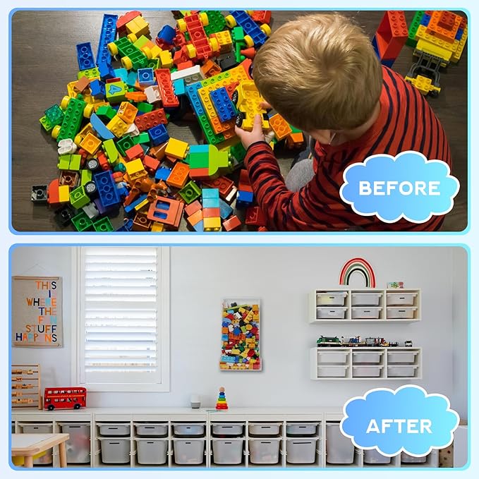 2-Pack Acrylic Wall Toy Dispenser with Corner Guards and Mounting Hardware - Enhance Toy Organization and Safety - Storing Candy