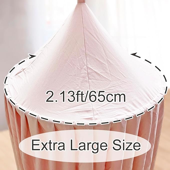 Upgrade Version of Canopy for Kids Bed, Extra Large Canopy for Girls Room Decoration Princess Castle Play Tent Hanging House, Dreamy Canopy for Children Room Reading Nook Canopies