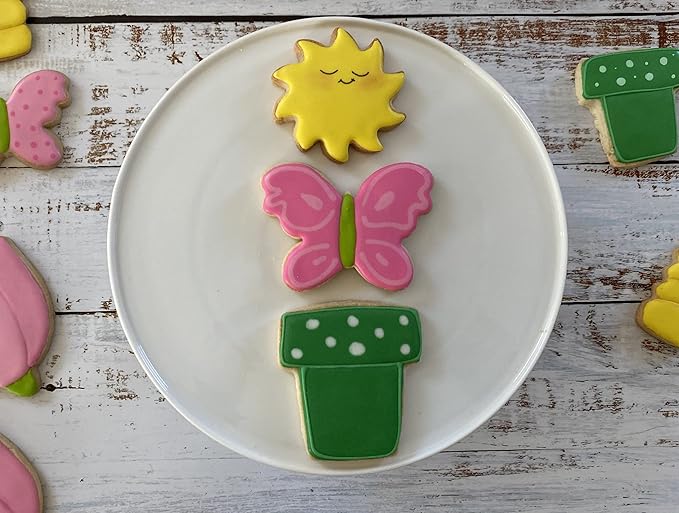 Spring Fling 3-piece 3" Flower Pot, Butterfly and Sun Cookie Cutter Set