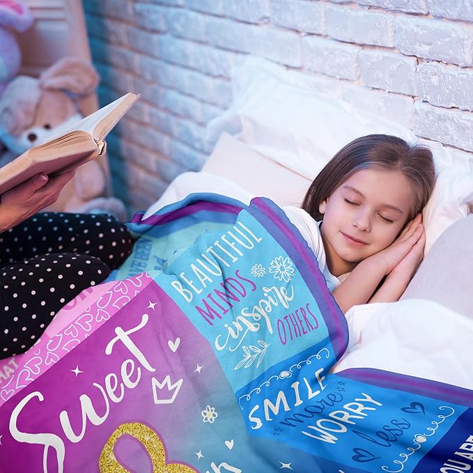 8 Year Old Girl Birthday Gifts Blanket, 8 Year Old Girl Gifts, Birthday Gifts for 8 Year Old Girls, 8th Birthday Decorations for Girls, Eight Year Old Girl Birthday Gifts 60"X50"