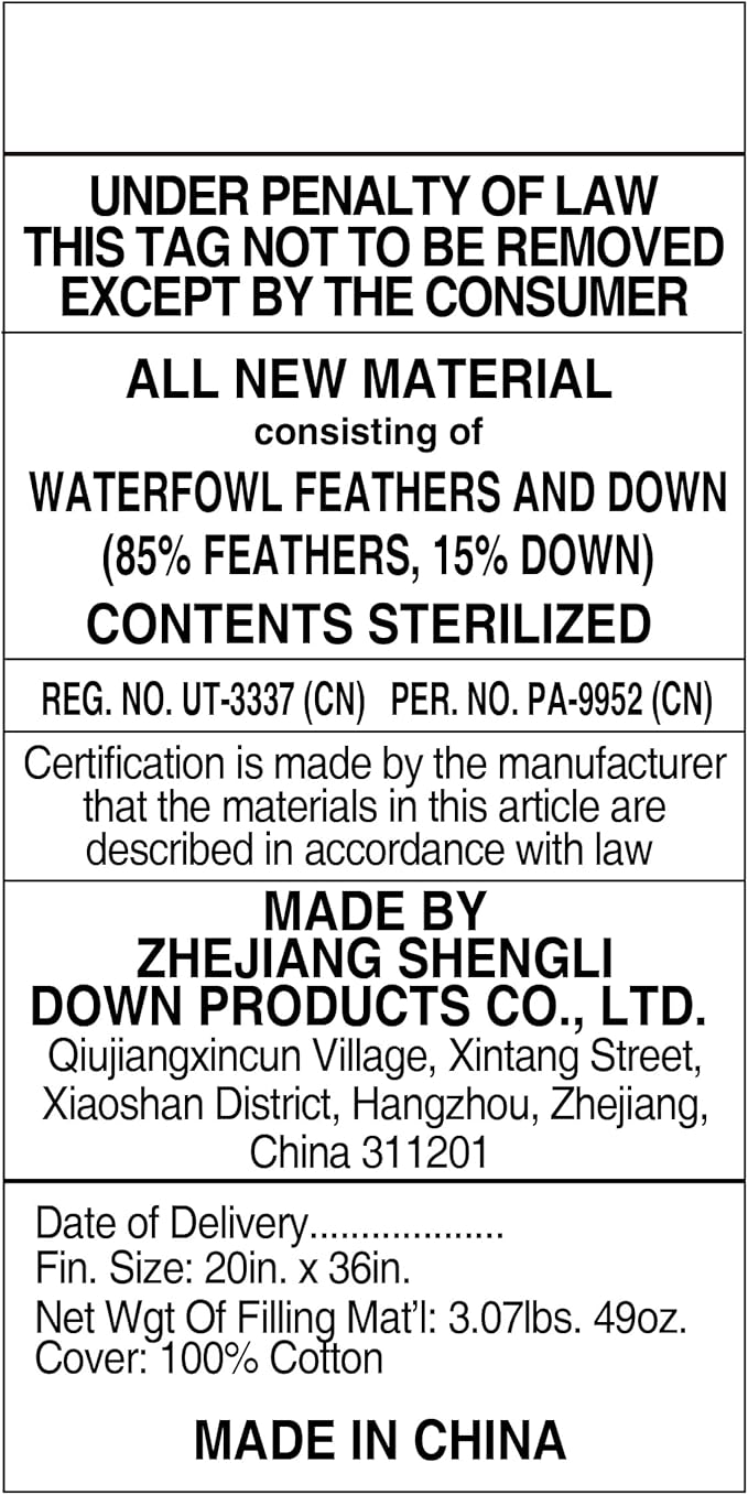 Luxury Goose Feathers Down Pillows King Size Set of 2, Hotel Quality Fluffy Bed Pillows, Soft Pillows for Sleeping, Organic Cotton Cover(20x36”, Pack of 2)