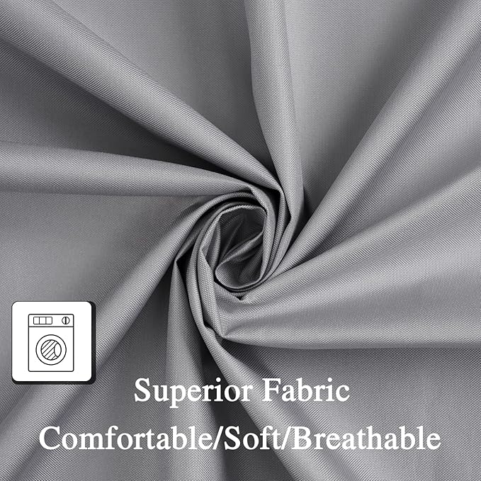 Hvqic Grey Canopy Bed Curtains - 4 Corner Post Bed Curtains Queen Bed Curtains Lightproof Drapes Bed Canopy for Adults & Girls Bedroom Decoration(Queen,Grey)