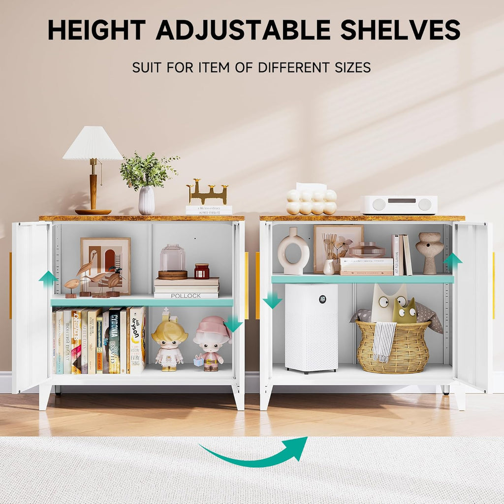 SISESOL White Storage Cabinet with Doors and Shelves,30 inch Small Pantry Cabinet Sideboard with Leg,Accent Cabinets with Storage,Side Floor Cabinets for Home,Kitchen,Coffee Bar,Dining/Living Room