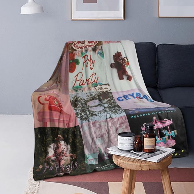 Melanie Merch Martinez Blanket, Melanie Birthday Decorations Martinez Cozy Lightweight Throw for Couch, Sofa, Chair, Bed, Picnic Blanket Gifts for Girl (Melanie Merch Martinez, 40"x30"(So Small))
