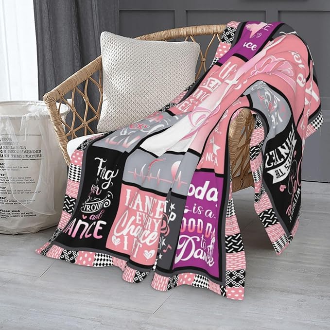 Dancer Gifts Blanket, Dancer Gifts for Girls Teens, Just A Girl Who Loves Dance, Dance Blanket 60"X50", Dancer Gifts for Girls, Dance Gifts for Teacher, Ballerina Gifts