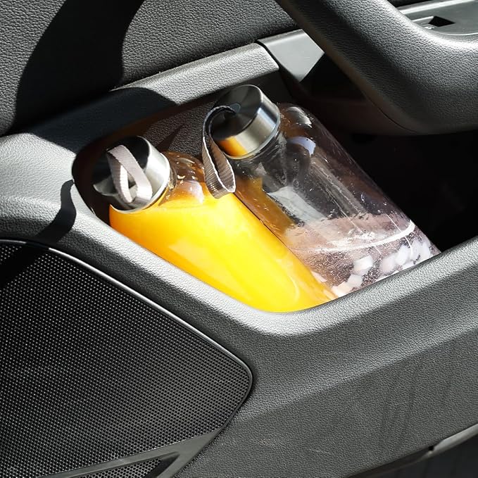 27 Oz Water Bottle Clear Plastic bottles Reusable Leak-Proof Seal Bottle with Stainless Steel Lids and Cleaning Brush for Fitness,Sports,Travel (12)